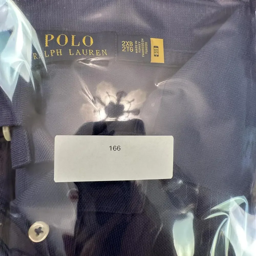 Polo Ralph Lauren Men's‎ Blue Polo Shirt Size 2XB - 166